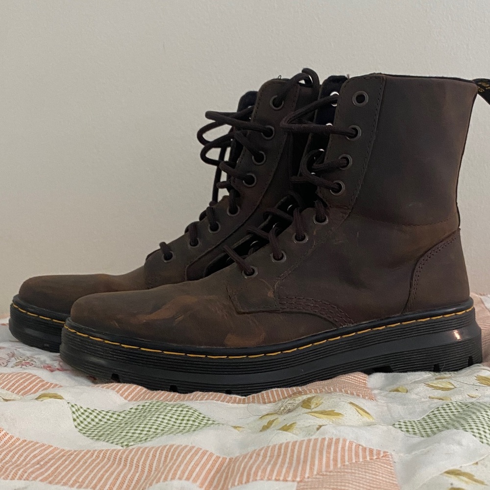 Dr. Martens Dark Brown Leather Boots